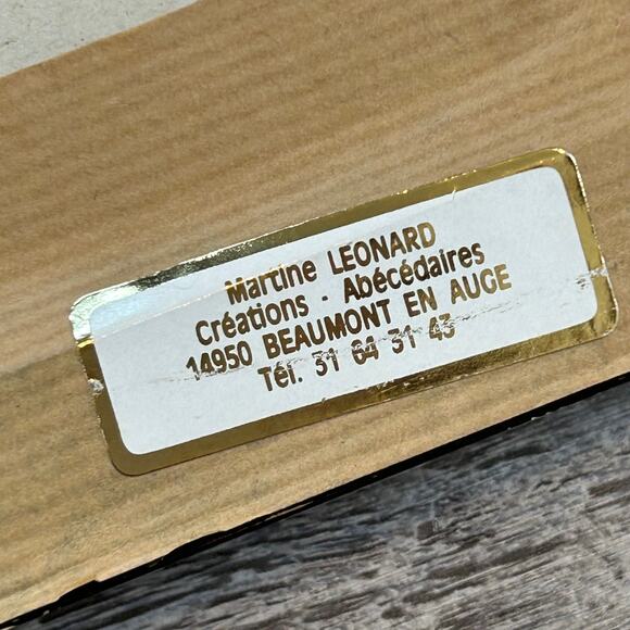 Antique French Chocolat Guérin-Boutron Trade Cards in Framed Plaid Mat - Picture 6 of 6